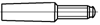 DIN 7977 Штифт конический с резьбовой цапфой постоянной длины, ISO 8737