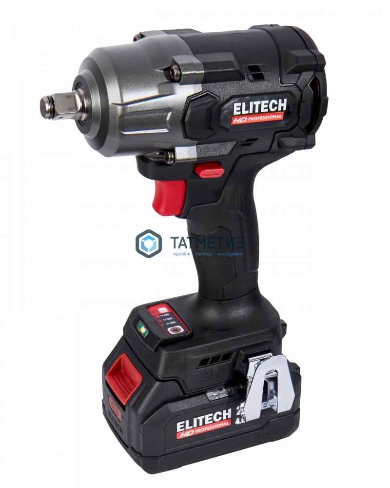 Гайковерт аккум.б/щет, 20В,1х4.0Ач, ELP, 0-2900 об/мин, 1/2", 510/630/850Нм, ELITECH HD CW 200 -  магазин «ТАТМЕТИЗ»