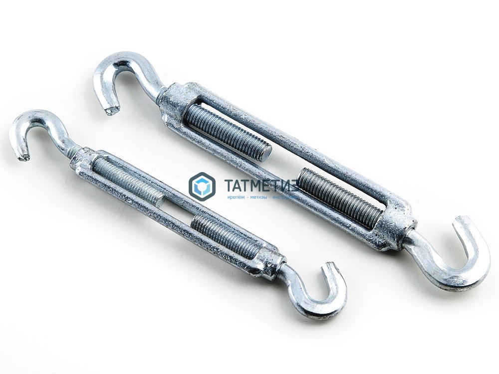 Талреп С+С DIN 1480 6 крюк-крюк усиленный | «ТАТМЕТИЗ» Талреп С+С DIN 1480 6 крюк-крюк усиленный - магазин крепежа «ТАТМЕТИЗ»