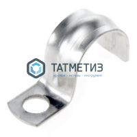Скоба однолапковая, цинк 19-20 мм, отв. d 6,5мм (100 шт/уп) -  магазин крепежа «ТАТМЕТИЗ»