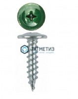 Саморез п/ш остр. 4,2x19 RAL 6002 (1000 шт/уп) | «ТАТМЕТИЗ» Саморез п/ш остр. 4,2x19 RAL 6002 (1000 шт/уп) - магазин крепежа «ТАТМЕТИЗ»