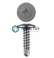 Саморез п/ш сверло 4,2x19  RAL 7024 -  магазин крепежа «ТАТМЕТИЗ»
