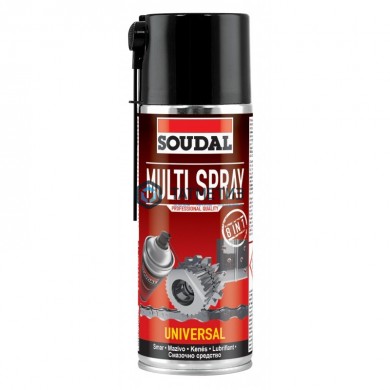 Смазка SOUDAL многофункциональная Multi Spray, 400 мл -  магазин крепежа «ТАТМЕТИЗ»