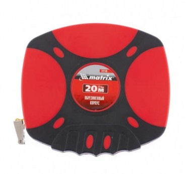 Рулетка геодезическая, 20 м х 12, 5 мм, лента ПВХ, закрытый двухкомпонентный корпус MATRIX -  магазин «ТАТМЕТИЗ»