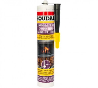 Герметик для печей SOUDAL CALOFER силикатный до 1500 С 300 мл 15 -  магазин «ТАТМЕТИЗ»