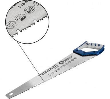 Ножовка по дереву, 500 мм, 7-8 TPI, зуб - 3D, каленый зуб, двухкомпонентная рукоятка// MATRIX -  магазин крепежа «ТАТМЕТИЗ»