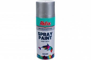 Краска аэроз. АЛЮМИНЕВАЯ  RAL9006 400Ml Gw.300Gr (6 Akfix -  магазин «ТАТМЕТИЗ»