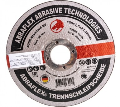 Круг отрезной абразивный Abraflex 125х1, 6х22 Германия -  магазин «ТАТМЕТИЗ»