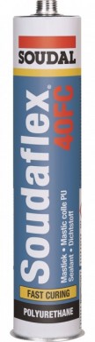 Полиуретановый герметик SOUDAL SOUDAFLEX 40FC быстроотверждающийся СЕРЫЙ 600 мл 12 -  магазин «ТАТМЕТИЗ»