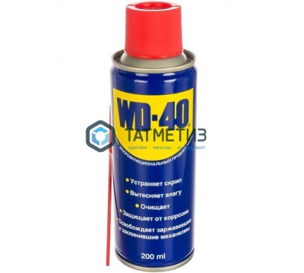 Смазка проникающая WD40, аэрозоль 200 мл -  магазин крепежа «ТАТМЕТИЗ»